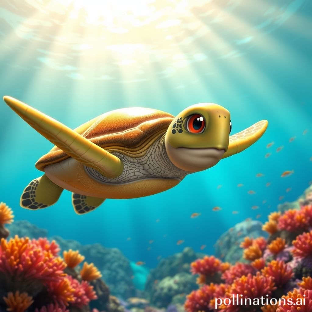 Imagen de tortuga (estilo Estilo Pixar)